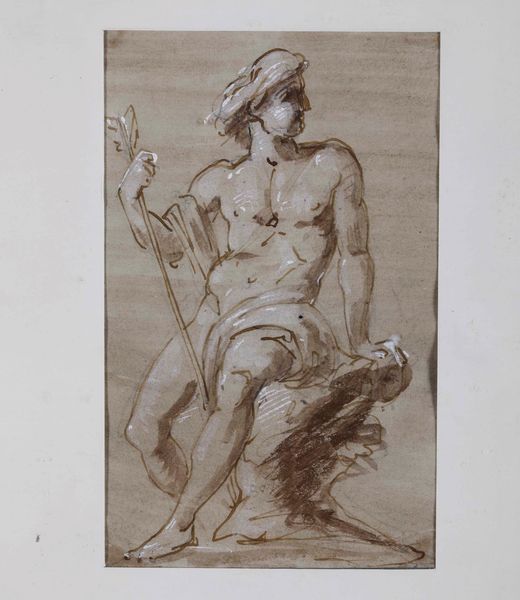 Scuola del XVIII secolo Figura maschile con turbante  - Asta Dipinti Antichi - Associazione Nazionale - Case d'Asta italiane