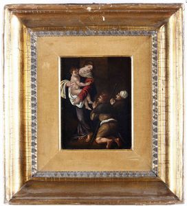 ,Michelangelo Merisi  detto Caravaggio : Madonna dei pellegrini  - Asta Dipinti Antichi - Associazione Nazionale - Case d'Asta italiane