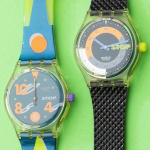 Lotto di 2 swatch Stop-watch: <BR>SSK100 1992 <BR>SSK102 1992  - Asta Swatch History | Cambi Time - Associazione Nazionale - Case d'Asta italiane