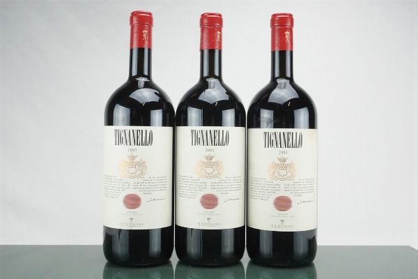 Tignanello Antinori 2003  - Asta L'Essenziale - Vini Italiani e Francesi da Cantine Selezionate - Associazione Nazionale - Case d'Asta italiane