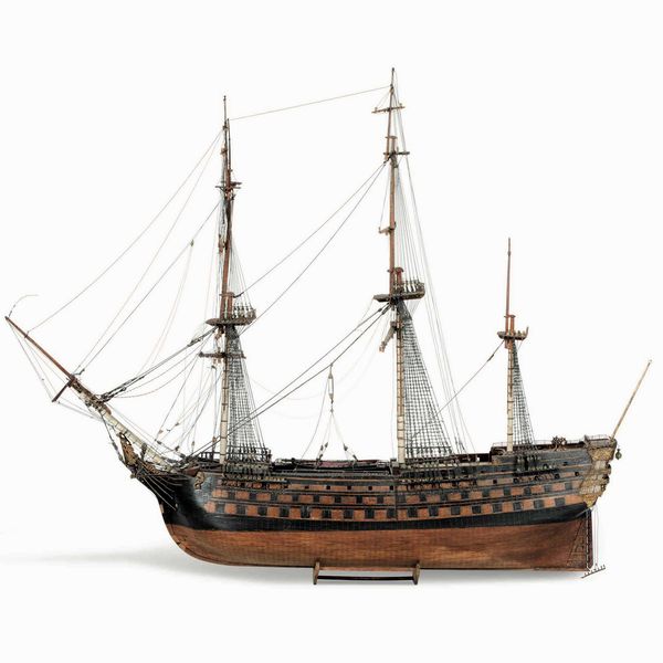 Modello del vascello da 136 cannoni La Bretagne, fine XIX secolo  - Asta Arte Marinara e Strumenti Scientifici - Associazione Nazionale - Case d'Asta italiane