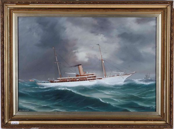 ,Antonio De Simone : Ritratto dello Steam Yacht Jolanda, 1909  - Asta Arte Marinara e Strumenti Scientifici - Associazione Nazionale - Case d'Asta italiane