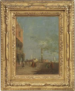 Francesco Guardi (attr. a) - Veduta della Piazzetta verso San Giorgio Maggiore
