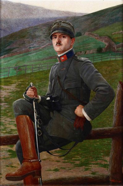 ,Alfredo Luxoro : Ritratto di soldato, 1916  - Asta Dipinti del XIX e XX Secolo - Associazione Nazionale - Case d'Asta italiane