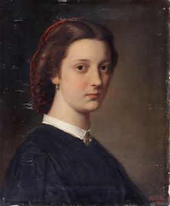 ,Eugenio De Blaas - Ritratto femminile