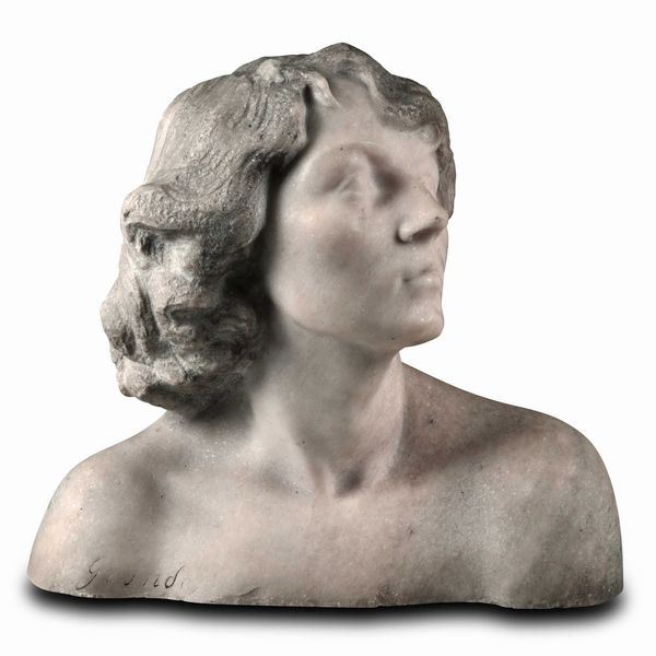 Busto femminile in marmo, firmato sulla base (Gronda) (?)  - Asta Scultura del XIX e XX secolo - Associazione Nazionale - Case d'Asta italiane