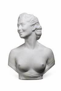 ,Antonio Maria Morera : Busto femminile  - Asta Scultura del XIX e XX secolo - Associazione Nazionale - Case d'Asta italiane