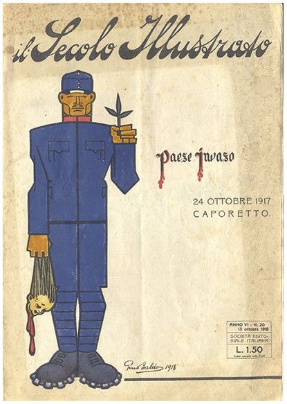 ,Gino Baldo : Paese invaso: 24 Ottobre 1917 Caporetto  - Asta Fumetti: tavole e illustrazioni originali - Associazione Nazionale - Case d'Asta italiane
