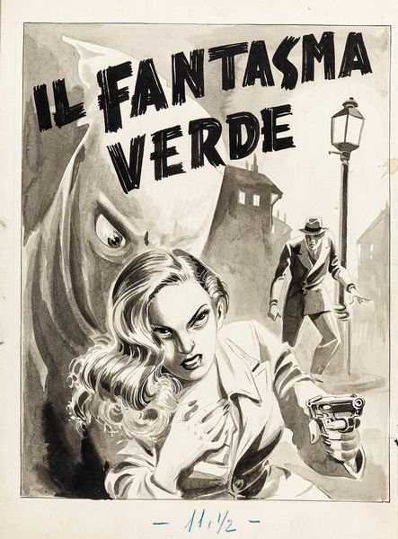 ,Roberto Lemmi : Il fantasma verde  - Asta Fumetti: tavole e illustrazioni originali - Associazione Nazionale - Case d'Asta italiane