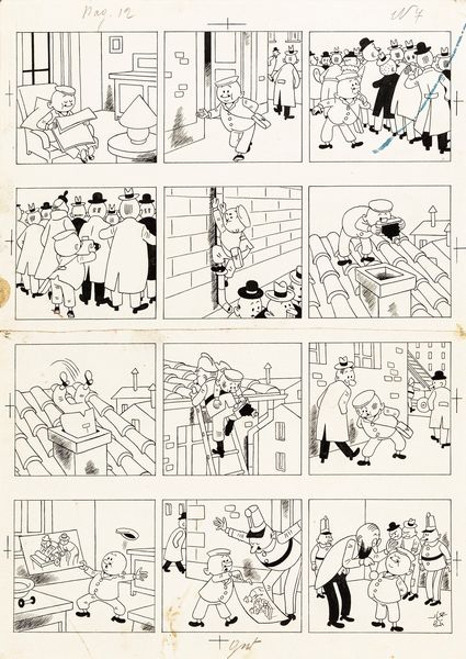 ,Raoul Verdini : Meo Calzetta  - Asta Fumetti: tavole e illustrazioni originali - Associazione Nazionale - Case d'Asta italiane