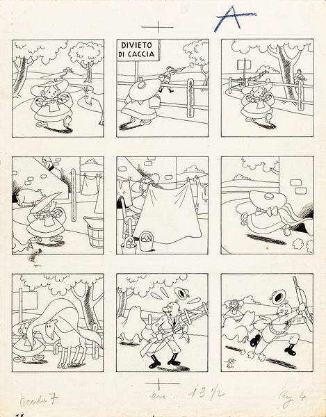,Raoul Verdini : Carolina  - Asta Fumetti: tavole e illustrazioni originali - Associazione Nazionale - Case d'Asta italiane