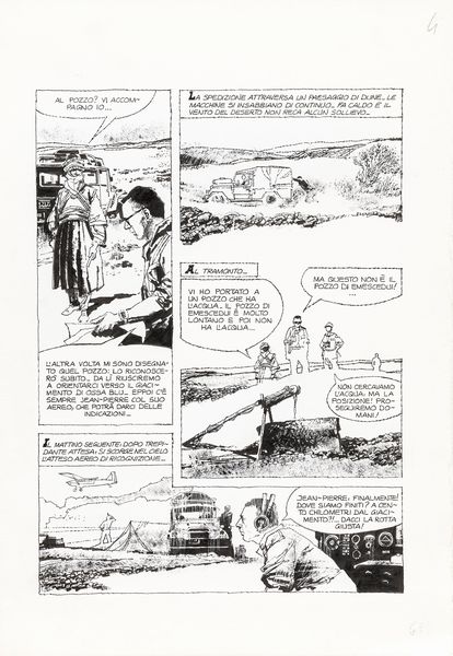 ,Dino Battaglia : I serpenti di pietra blu  - Asta Fumetti: tavole e illustrazioni originali - Associazione Nazionale - Case d'Asta italiane