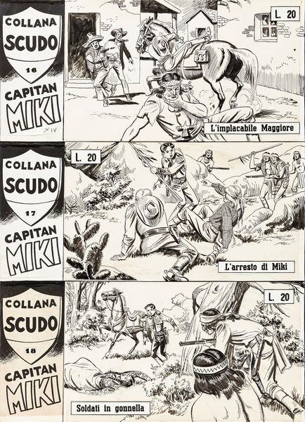 ,EsseGesse : Capitan Miki  - Asta Fumetti: tavole e illustrazioni originali - Associazione Nazionale - Case d'Asta italiane
