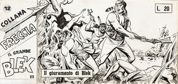 ,EsseGesse : Il grande Blek - Il giuramento di Blek  - Asta Fumetti: tavole e illustrazioni originali - Associazione Nazionale - Case d'Asta italiane