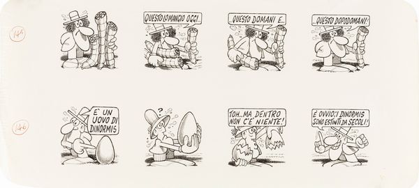 ,Benito Jacovitti : Diario Vitt '71  - Asta Fumetti: tavole e illustrazioni originali - Associazione Nazionale - Case d'Asta italiane