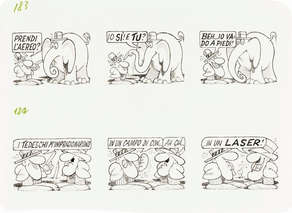 ,Benito Jacovitti : Diario Vitt '70  - Asta Fumetti: tavole e illustrazioni originali - Associazione Nazionale - Case d'Asta italiane