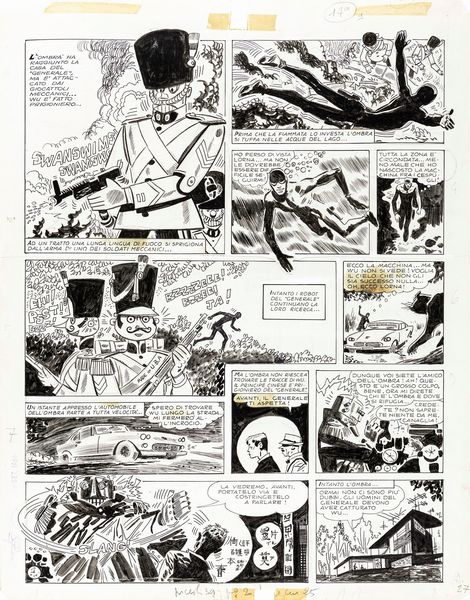 ,Hugo Pratt : LOmbra  - Asta Fumetti: tavole e illustrazioni originali - Associazione Nazionale - Case d'Asta italiane