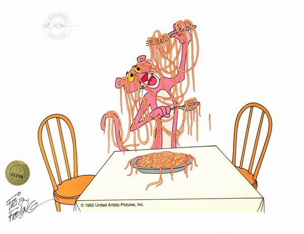 ,Friz Freleng : Pink Panther  - Asta Fumetti: tavole e illustrazioni originali - Associazione Nazionale - Case d'Asta italiane