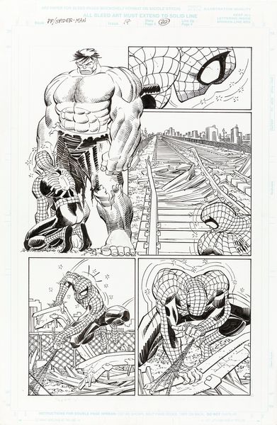 ,John Romita Jr. : Peter Parker: Spider-Man - Denial  - Asta Fumetti: tavole e illustrazioni originali - Associazione Nazionale - Case d'Asta italiane