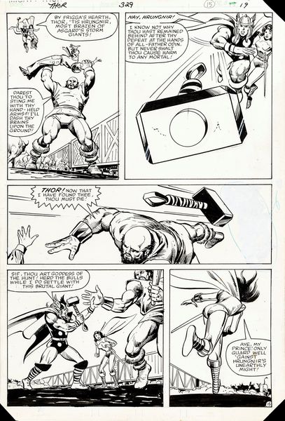 ,Herb Trimpe : Thor - Stranded  - Asta Fumetti: tavole e illustrazioni originali - Associazione Nazionale - Case d'Asta italiane