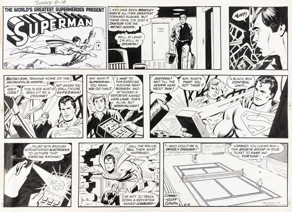 ,George Tuska : World's Greatest Superheroes Present Superman  - Asta Fumetti: tavole e illustrazioni originali - Associazione Nazionale - Case d'Asta italiane
