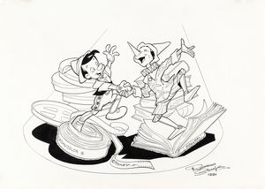 ,Romano Scarpa - Il Pinocchio di Collodi e Disney