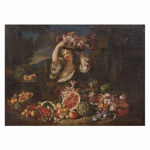Abraham Brueghel  - Asta Dal Rinascimento al Primo '900. Percorso attraverso cinque secoli di pittura  - Associazione Nazionale - Case d'Asta italiane