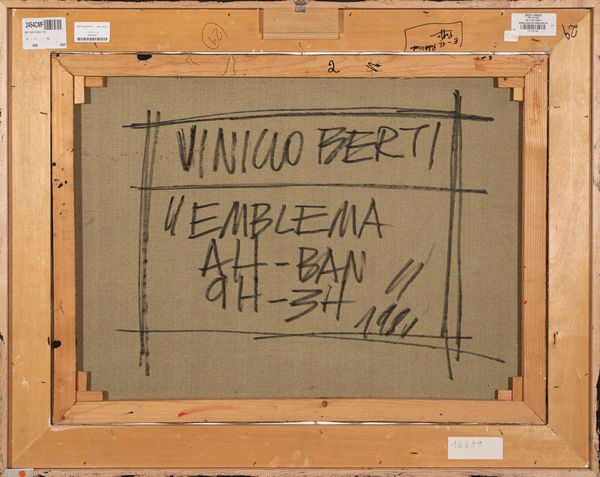 ,VINICIO  BERTI : Emblema AH-BAN 9H-3H  - Asta Asta di arte moderna e contemporanea - Associazione Nazionale - Case d'Asta italiane