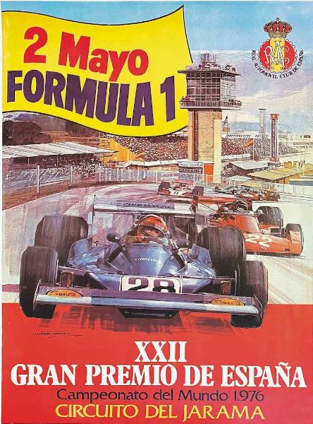 ,Michael Turner : Formula 1 XXII Gran Premio De Espana Jarama  - Asta Manifesti d'epoca  - Associazione Nazionale - Case d'Asta italiane