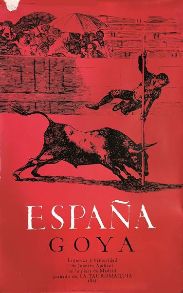 ,Anonimo : Espana Goya  - Asta Manifesti d'epoca  - Associazione Nazionale - Case d'Asta italiane