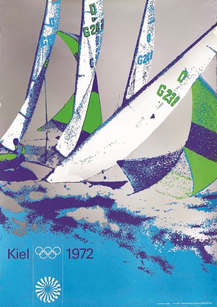 ,Peter Cornelius : Kiel 1972 e Giochi Olimpici Vela  - Asta Manifesti d'epoca  - Associazione Nazionale - Case d'Asta italiane
