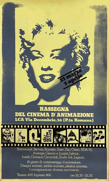 ,Anonimo : Marilyn Rassegna del Cinema dAnimazione  - Asta Manifesti d'epoca  - Associazione Nazionale - Case d'Asta italiane