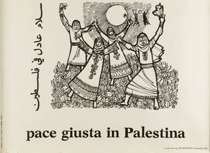 ,Artisti vari : El Guernica a Gernika, Future is Peace, Pace Giusta in Palestina, Associazione Ligure Italia-Cuba.  - Asta Manifesti d'epoca  - Associazione Nazionale - Case d'Asta italiane