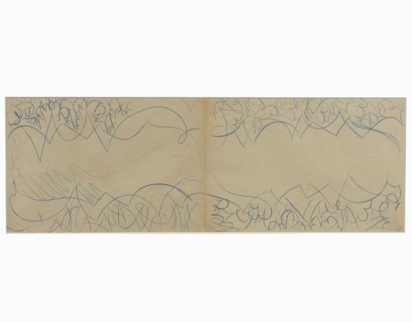 Studio per sciarpa - linee di forza, 1923 - 1925  - Asta Arte Moderna, Contemporanea e dipinti del XIX Secolo - Associazione Nazionale - Case d'Asta italiane