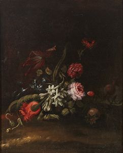 ARTISTA DEL XVII SECOLO - Natura morta di fiori