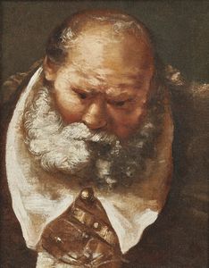 MAZZONI SEBASTIANO (1611 - 1678) - Ritratto d'uomo con barba, Federico Savorgnan (?)