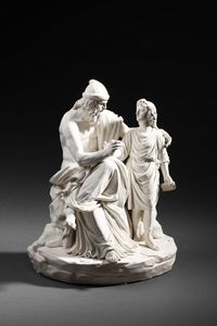 TAGLIOLINI FILIPPO (1745 - 1809) - Attribuito a. Aristotele e Alessandro