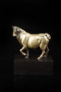 BRONZISTA DEL XX SECOLO - Toro in bronzo, dal modello di Giambologna