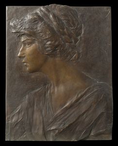 RUTELLI MARIO (1859 - 1941) - Ritratto di profilo.