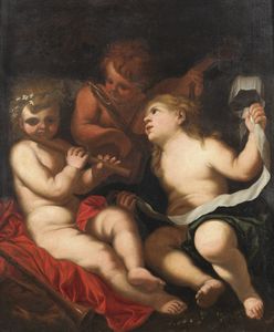 PIOLA DOMENICO (1627 - 1703) - Putti musicanti