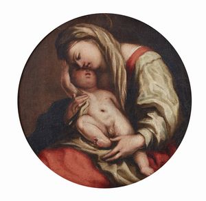ARTISTA DEL XVII SECOLO - Madonna con bambino