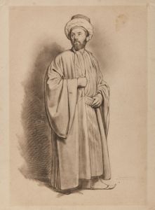 PASINI ALBERTO (1826 - 1899) - Attribuito a. Personaggio in abiti orientali