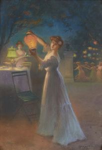 BELTRAME ACHILLE (1871 - 1945) - Notturno festoso
