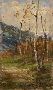 BELTRAME ACHILLE (1871 - 1945) - Colori d'autunno