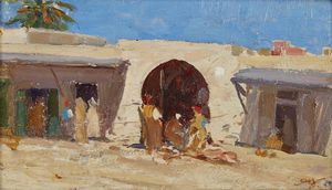 BELTRAME ACHILLE (1871 - 1945) - Case tunisine