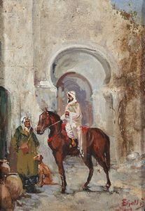 GALLI EDOARDO (1854 - 1915) - Scena orientalista