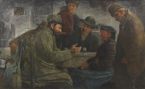 BARBIERI GIOVANNI BATTISTA (1858 - 1926) - Il racconto del soldato
