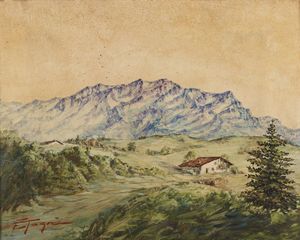 TOGNI EDOARDO (1884 - 1962) - Paesaggio montano