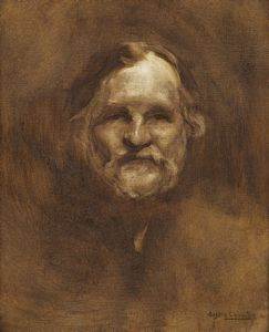 CARRIRE EUGNE (1849 - 1906) - Ritratto del Dr. Il'ja Il'i? Me?nikov