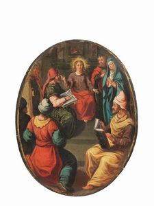 Artista fiammingo in Italia, inizi sec. XVII  - Asta Dipinti Antichi| Asta a tempo  - Associazione Nazionale - Case d'Asta italiane